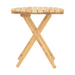 Table Letna solid beech wood  in natural color D60x75cm - Image 3