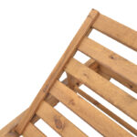 Sunlounger Zalka L1 in walnut color 66x197x28cm - Image 6