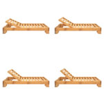 Sunlounger Zalka L1 in natural color 66x197x28cm - Image 4