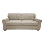 Sofa-bed two-seater Polaris fabric in cream color 181x91x83cm - Слика 3