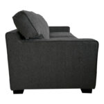 Sofa-bed two-seater Polaris fabric in dark grey color 181x91x83cm - Image 4