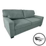 Sofa-bed two-seater Polaris fabric in pistachio grren color 181x91x83cm