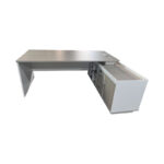 Professional work corner desk Armadi sonoma-white 160x80x75cm - Слика 4