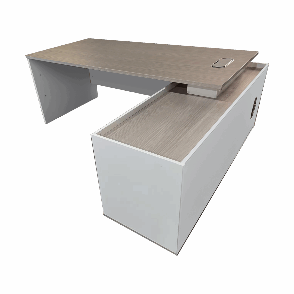 367-000002-1 Professional reversible work corner desk Armadi sonoma-white 180x80x75cm - Слика 3