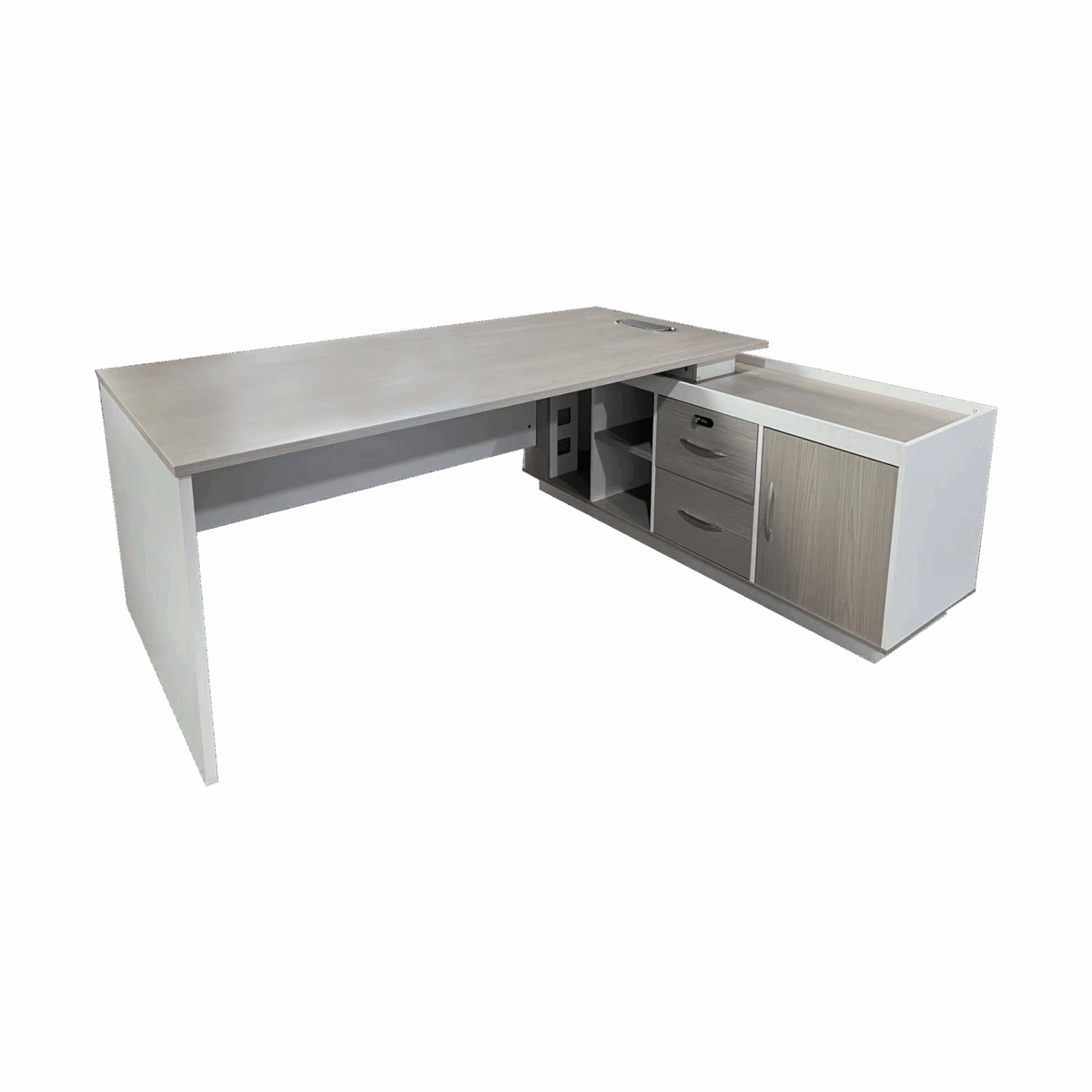 367-000002 Professional reversible work corner desk Armadi sonoma-white 180x80x75cm - Слика 1