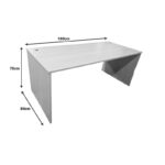 Work desk Armadi in sonoma-white 160x80x75cm - Слика 6