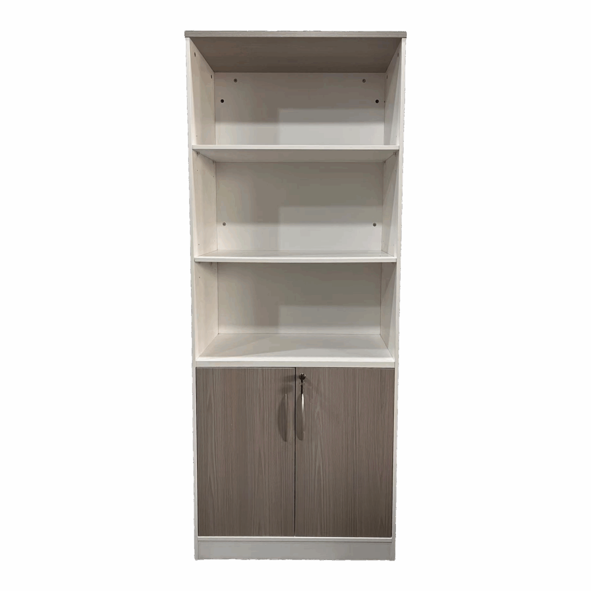 Office bookcase Armadi in sonoma-white color 80x40x200cm - Image 3