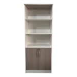 Office bookcase Armadi in sonoma-white color 80x40x200cm