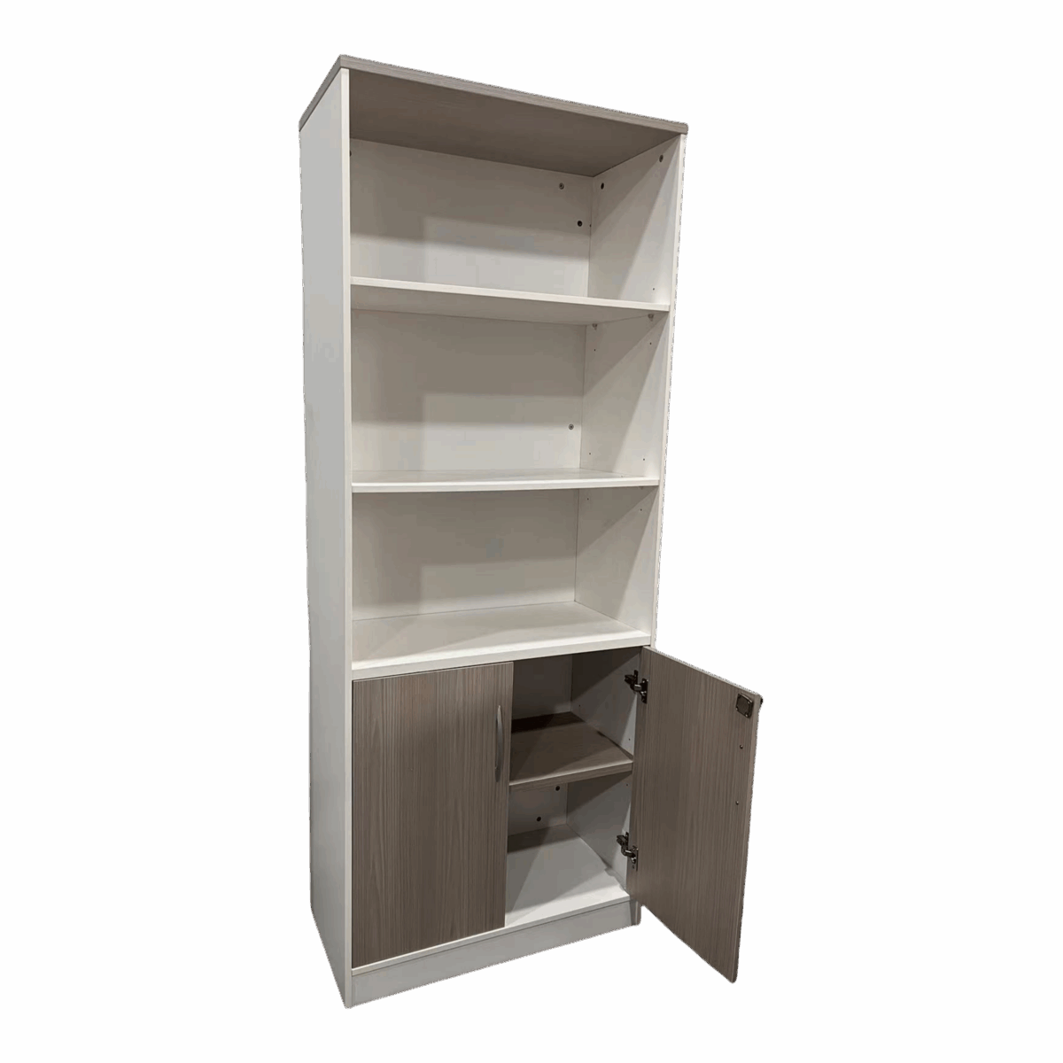 Office bookcase Armadi in sonoma-white color 80x40x200cm - Image 5
