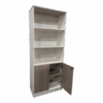 Office bookcase Armadi in sonoma-white color 80x40x200cm - Image 5
