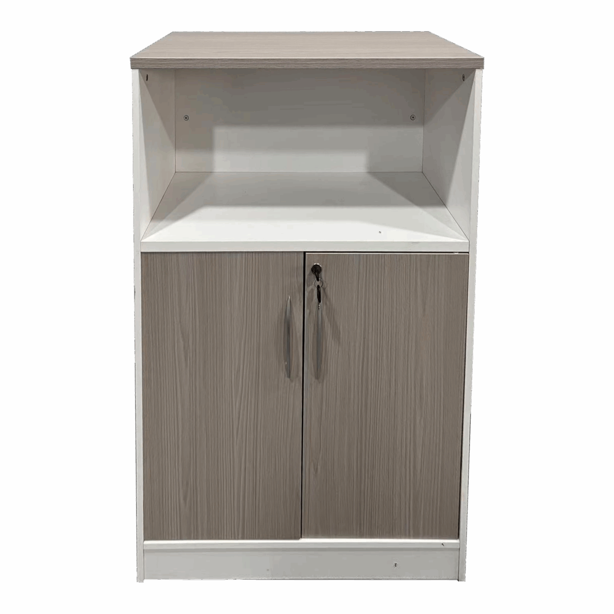 Office cabinet Armadi in sonoma-white color 80x40x120cm - Image 3