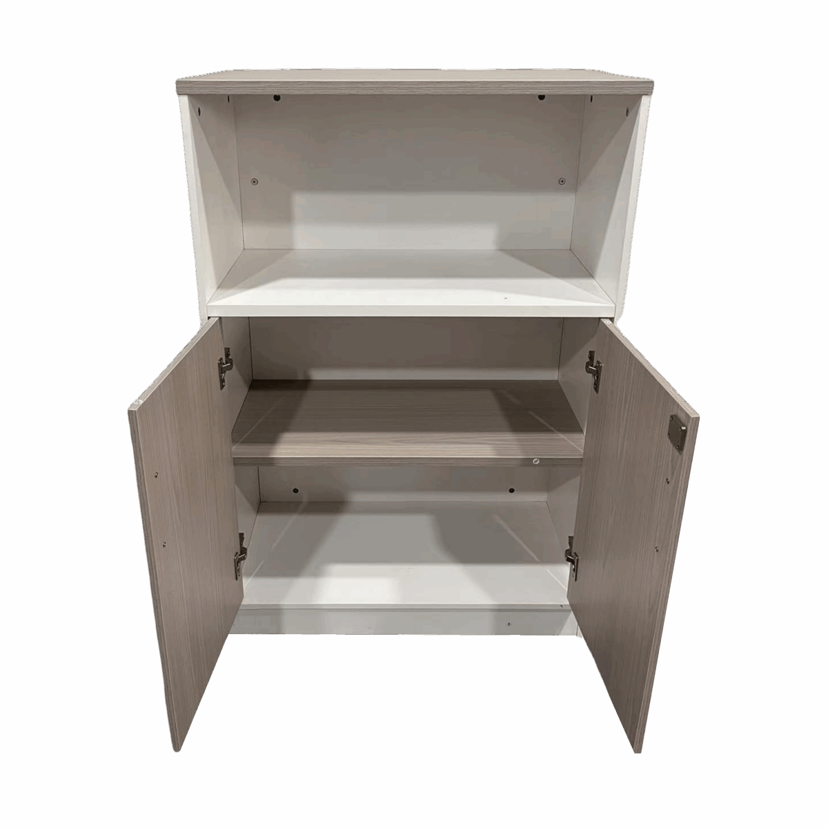 Office cabinet Armadi in sonoma-white color 80x40x120cm - Image 5