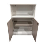 Office cabinet Armadi in sonoma-white color 80x40x120cm - Image 4
