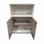 Office cabinet Armadi in sonoma-white color 80x40x120cm - Image 5