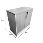 Office cabinet Armadi in sonoma-white color 80x40x80cm - Image 6