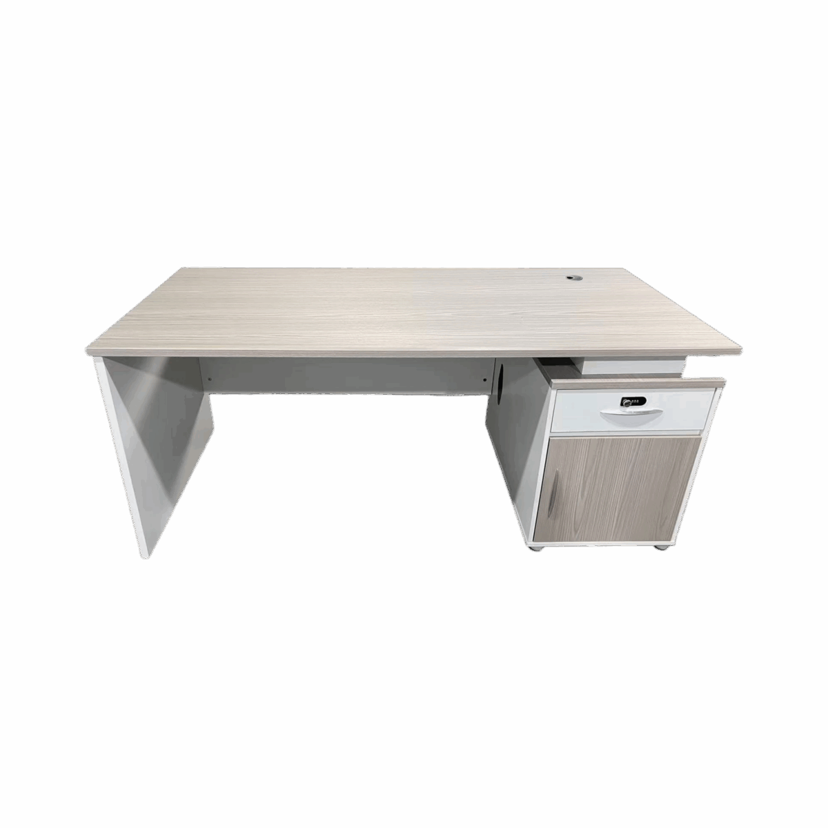 Work desk Armadi with cabinet in sonoma-white 140x70x75cm - Слика 3