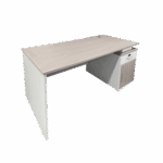 Work desk Armadi with cabinet in sonoma-white 140x70x75cm