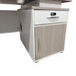 Work desk Armadi with cabinet in sonoma-white 140x70x75cm - Слика 6
