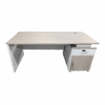 Work desk Armadi with cabinet in sonoma-white 180x80x75cm - Слика 3