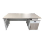Work desk Armadi with cabinet in sonoma-white 180x80x75cm - Слика 4