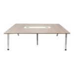 Conference table Armadi in gray-white shade 240x120x75cm - Слика 2