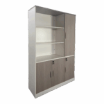 Office bookcase Armadi in sonoma-white color 120x40x200cm