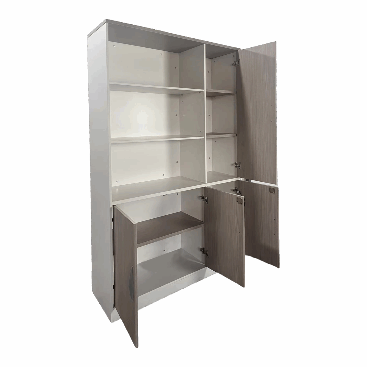 Office bookcase Armadi in sonoma-white color 120x40x200cm - Слика 5