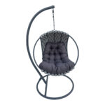 Makito swing nest metal base - pvc in grey color 100x105x195cm - Image 2