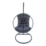 Makito swing nest metal base - pvc in grey color 100x105x195cm