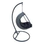 Makito swing nest metal base - pvc in grey color 100x105x195cm - Image 3