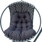 Makito swing nest metal base - pvc in grey color 100x105x195cm - Image 4