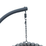 Makito swing nest metal base - pvc in grey color 100x105x195cm - Image 5