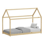 Children's bed Nino Montessori type pine wood in a natural shade 90x190cm