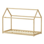 Children's bed Nino Montessori type pine wood in a natural shade 90x190cm - Image 3