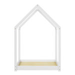 Children's bed Nino Montessori type pine wood in white shade 90x190cm - Image 5