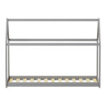 Children's bed Nino Montessori type pine wood in grey shade 90x190cm - Image 4