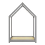 Children's bed Nino Montessori type pine wood in grey shade 90x190cm - Image 5