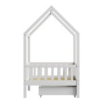 Montessori style Piccolo children's bed with storage space white shade pine wood 90x190cm - Image 6
