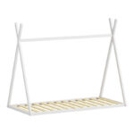 Montessori style Lilly children's bed white shade pine wood 90x190cm - Слика 3