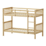 Children's bunk bed Nani pine wood in natural shade 90x190cm - Слика 4