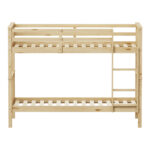 Children's bunk bed Nani pine wood in natural shade 90x190cm - Слика 6