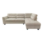 Corner sofa left corner Camile beige fabric 270x174x95cm - Слика 2