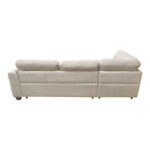 Corner sofa right corner Camile beige fabric 270x174x95cm - Image 4