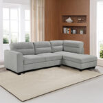 Corner sofa left corner Camile anthracite fabric 270x174x95cm - Слика 2
