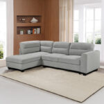 Corner sofa right corner Camile dark grey fabric 270x174x95cm - Слика 2