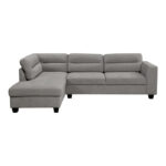 Corner sofa right corner Camile dark grey fabric 270x174x95cm - Слика 3