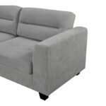 Corner sofa right corner Camile dark grey fabric 270x174x95cm - Слика 4