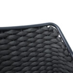 Ortegia stackable aluminum armchair with anthracite frame and rope 57x62x82cm - Image 5