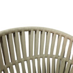 Frama stackable aluminum-pe rope armchair in brown shade and cushion 57x60x78cm - Image 6