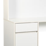 Office desk with shelf Secreta in white color 110x50x135cm - Image 5